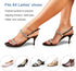 2 Pairs Gel High Heels Sandals Cushion Insoles, Non-slip Invisible Inserts for Flats, 3/4 Length Pads, Black
