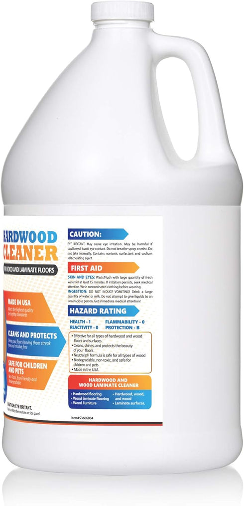 Sheiner's Hardwood Floor Cleaner, 1 Gallon, for Deep Cleaning Wood, Laminate, Natural and Engineered Flooring