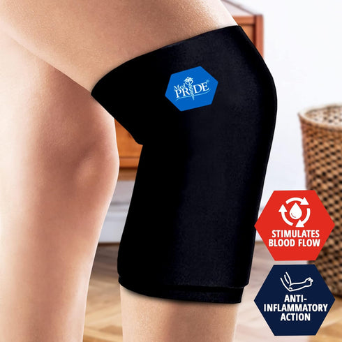 MED PRIDE Reusable Hot & Cold Gel Compression Sleeve - Pain Relief Ice Pack Wrap for Elbows, Arms, Knees, and Ankles