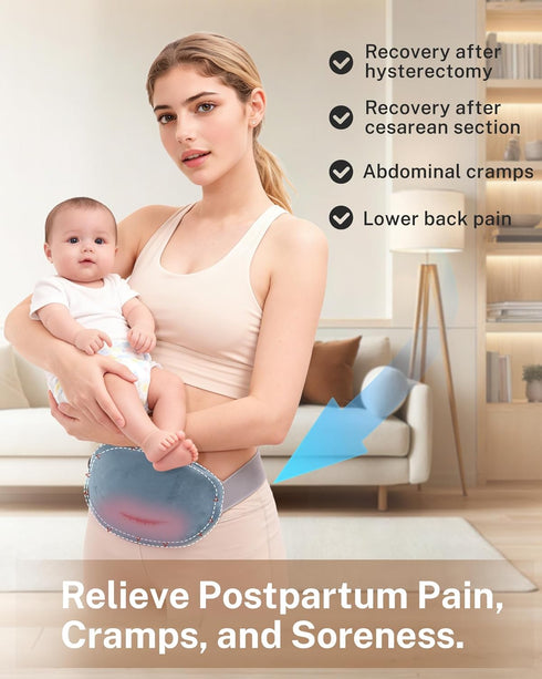 Pack, Cesarean Recovery Belt C-Section Belly Binder with Hot & Cold Therapy Gel Adjustable Postpartum Wrap for Post-Op