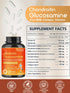 NATURE TARGET Glucosamine Chondroitin Joint Support Supplement with MSM, Collagen, Turmeric, 120 Caps for Men & Women