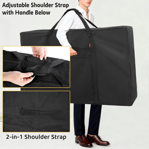 Heavy Duty Folding Chair Storage Bag - Zero Gravity Chair Cover, Extra Large Carrying Case for Beach Chair Camping