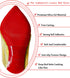 Prevention(8"x4" 3Pairs) Red Bottom Shoe Sole Protector,Sole Guard - Non-Slip Shoe Pads | Compatible with Christian