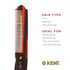 Kent 82T 4" Handmade Pocket Comb for Men, Fine Tooth Hair Straightener for Grooming, Made in England