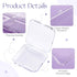 ISKYBOB 12 Packs Clear Press On Nails Storage Boxes, Fake Nails Packing Cases for Home DIY, Nail Salon (3.3 x 3.3in)