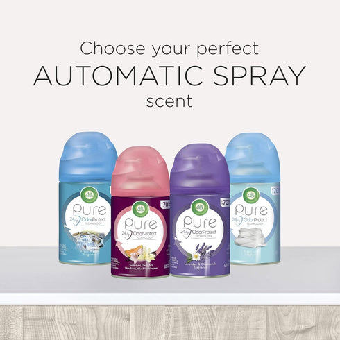 Air Wick Automatic Air Freshener Spray Refill, Lush Honeysuckle & Raspberry, Essential Oils