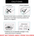 CR1220 5-Pack 3V Lithium Battery, 40mAh for LED Light/Bracelet/Flashlight, 5-Year Warranty