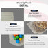 Mylar Bags 4”x6” - Pack of 100 Clear Smell Proof Mylar Ziplock Bags, Resealable and Heat Sealable for Food Storage