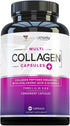 Vitauthority Multi Collagen Pills for Women and Men, High Absorption Hydrolyzed Collagen Peptides Capsules