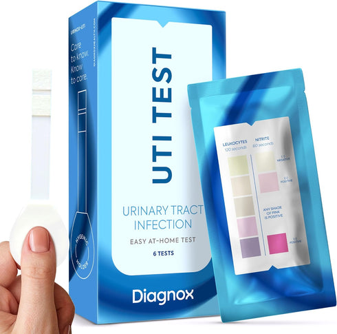Urinary Tract Infection Urine Test Strips, UTI Test Strips for Women & Men, High Precision Testing at Home (6 Pack)