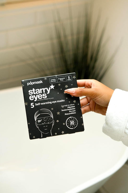 POPBAND Popmask Starry Eyes Self-Heating Eye Masks, Natural Heat Relief for Migraines, 3 Masks