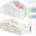 Mifoci 300 Pcs Individually Wrapped Toothbrushes with 100 Soft Bristle Toothbrushes and 200 Dental Floss for Travel