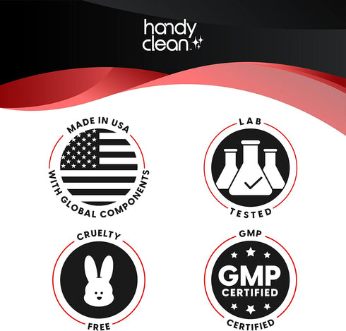 HandyClean Rinse Free Sanitizing Wipes, Surface Cleaner Wipes, 120 ct of 9.5 x 7 inches Sanitizing Wipes.