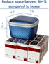 Insulin Fridge Holder Storage Case Organizer - Fits Standard 10ml U-100 Vials, Safe and Secure Vial Protector (Blue)