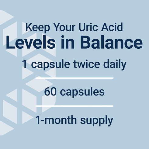 Life Extension Uric Acid Control - Promotes Healthy Uric Acid Balance, Joint Health, 60 Capsules