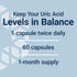 Life Extension Uric Acid Control - Promotes Healthy Uric Acid Balance, Joint Health, 60 Capsules