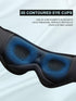 LC-dolida Sleep Headphones, 3D Bluetooth Wireless Music Eye Mask, Ultra-Thin Stereo Speakers for Sleeping