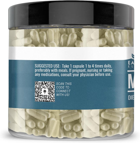 Earthborn Elements Moringa 200 Capsules, Pure & Undiluted, No Additives