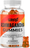Ashwagandha Gummies with Turmeric and Black Pepper Extract - Herbal Gummy Supplement - 60 Gummies