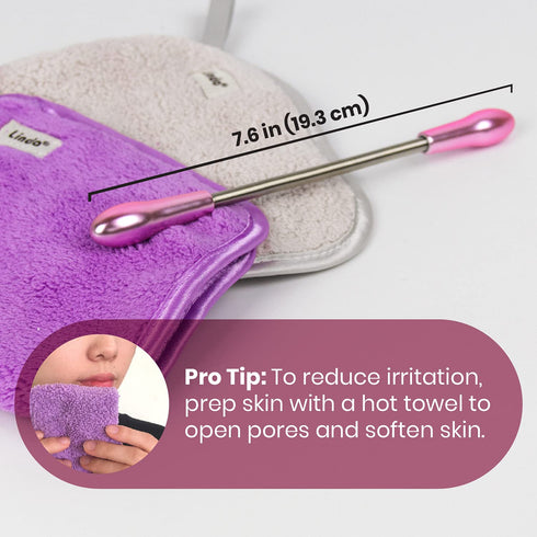 Lindo Twist-N-Roll Tweezer, Spring Facial Hair Removal Tool, Travel Pouches Included, 2 Pack