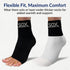 SB SOX Ankle Compression Sleeve, Plantar Fasciitis Compression Socks for Heel Pain Relief (Solid Black)