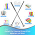 Silicone Water Bottle Brush and Straw Cleaner Set - Long Handle Scrub Brush for Narrow Neck Bottles, Wine, Thermos