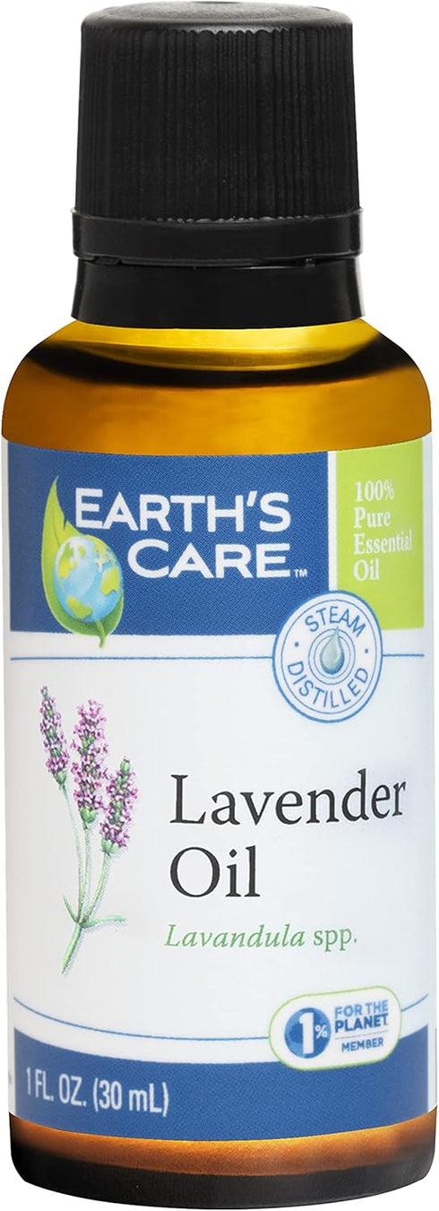 Earth's Care Lavender Oil, Pure Steam Distilled 100% Lavender Essential Oil for Diffuser