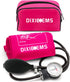 Dixie EMS Deluxe Aneroid Sphygmomanometer Blood Pressure D-ring Cuff in Pink