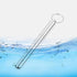 5Pcs Aluminum Alloy Container with Keychain, Pocket Waterproof Metal Storage Holder Case, 4.33 x 0.55 Inches