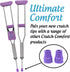 Crutch Comfort by Top Glides: Steel-Reinforced 7/8" Crutch Tips - 1 Pair