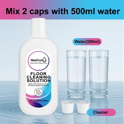JXXAMZ33 4 Pack (500ml 2L Tineco Cleaning Solution Compatible Each, Total) Tineco Floor Cleaner Refill, Multi-Surface