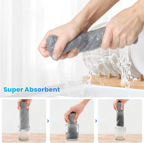 Neessno 12 Pack Kitchen,Window,Glass,car,11.8"11.8",(Multicolor) Cleaning Cloth,Ultra Soft Absorbent Quick Drying