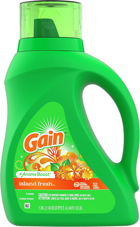 Gain Island Fresh Liquid Detergent - 46 FL oz (1.36L)