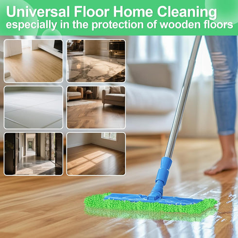 RAINFLOW 4PCS Microfiber Mop for Sweeper - Reusable Mop Pads Refill Sweeping Mopping Pad Dust Mops for Hardwood Floors