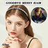 Yeshan Teeth Comb Headbands for Women, Pack of 4 with Rhinestone and Crystal Beaded Plastic Hairbands