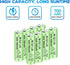 Fytoo 8PCS 1.2V 700mAh Ni-Cd AAA Battery with USB Charger for Wireless Microphone, Electric Toys, RC Mouse, Calculator,