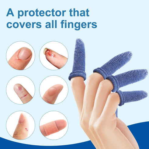 Pack 60 Dimora Finger Cots, of (Medium Size) Finger Protectors, Breathable Bandages for Wound Care, Stretchy Sleeves