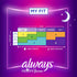 Always Radiant Feminine Pads for Women, Overnight Absorbency, Flexfoam Pads with Wings, Size 4, 60 Count (3 Packs of 20)