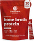 Zammex Bone Broth Packets-18g Collagen Protein-Beef Bone Broth Powder to Go-30 Travel