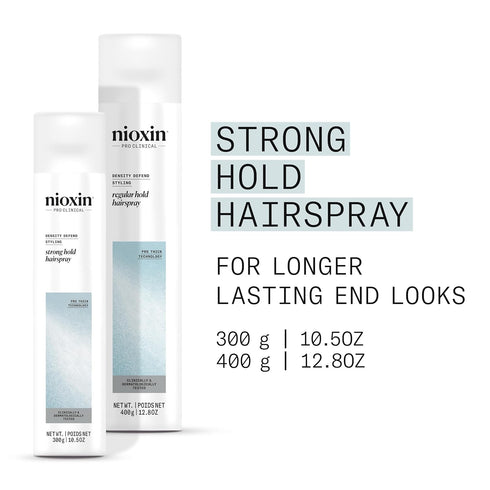 Nioxin Density Defend Styling Strong Hold Hairspray - 10.6 oz for Long-Lasting Hairstyles