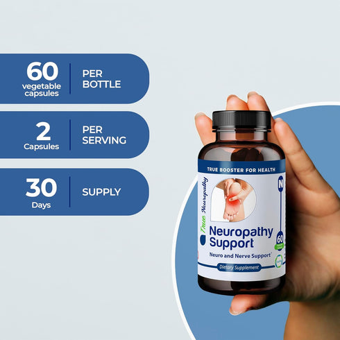 High-Potency Neuropathy Support Supplement with Acetyl-L-Carnitine, 60 Vegetable Capsules