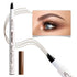 Music Flower Liquid Eyebrow Pen - Waterproof Brow Pencil with Micro-Fork Tip, Smudgeproof, Reddish Brown