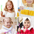 Gerrii 100 Pcs Kids Toothbrush Bulk with Soft Lovely Little Kangaroo Design, Individually Wrapped with Covers & Suction