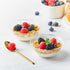 Qeirudu 6 oz Hard Plastic Bowls, 80 Pack Disposable Clear Dessert Bowls for Ice Cream, Fruits, Salad