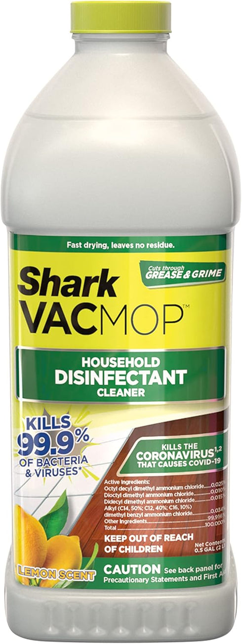 Shark VCD60 VACMOP Disinfectant Cleaner, Lemon Refill 2L Bottle, 67 Fl Oz (Pack of 1)