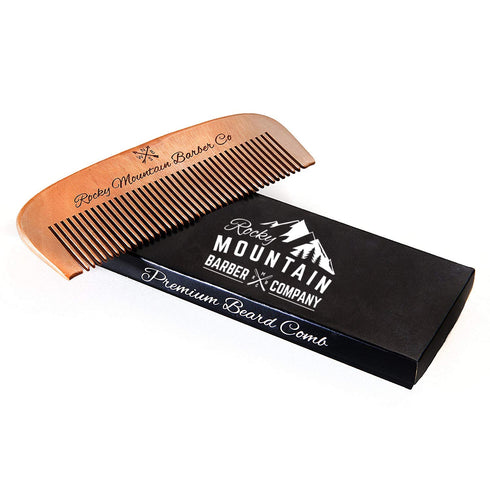 Wood Hair Comb with Anti-Static & No Snag Handmade Brush for Beard & Hair in Gift Box