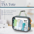 Toiletry Bag Kit Set: Hanging Travel Bag + 311 TSA Cosmetic Liquid Bag + Ultralight Organizer Pouch (Green)