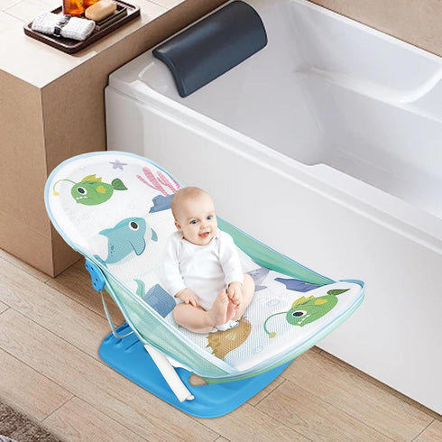 Generic Counter Foldable Toddler Bather - Bathtub Foldable Toddler Bath Bather Seat | Foldable Baby Bather with Bath
