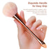 Super Large Mineral Powder Brush Set - 2 Pcs Bronzer Kabuki Makeup Brush & Soft Fluffy Foundation Brush