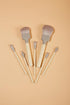 Unique Professional Painter Makeup Brush Set, COSHINE 7pcs Soft Synthetic Wood Handle Cosmetic Brushes Kit